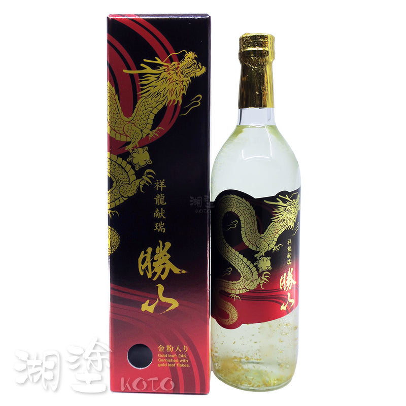 勝山　祥龍献瑞　純米大吟醸   金粉入り　720ml　(禮盒裝)